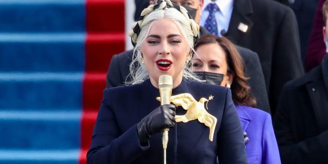 Twitter Is Living for the 'Hunger Games'–Inspired Mockingjay Pin Lady Gaga  Wore to the Inauguration