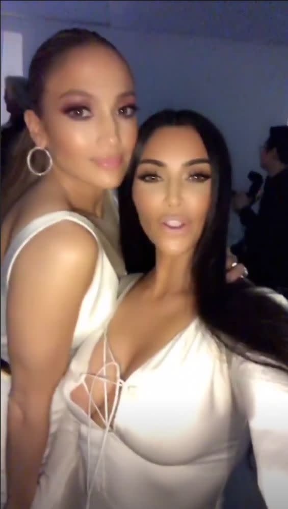 Jennifer Lopez and Kim Kardashian West