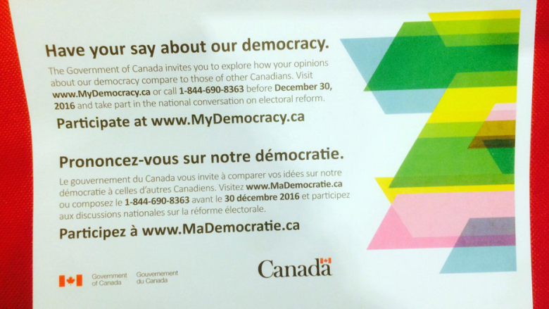 Proportional representation proponent unhappy with Liberal election survey