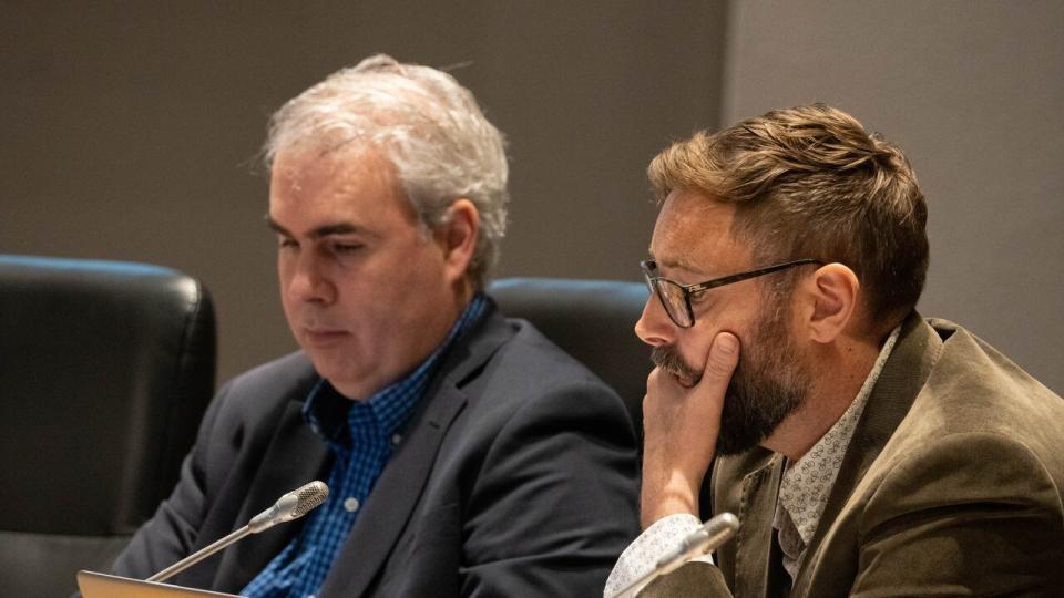 Capital ward Coun. Shawn Menard attends a City of Ottawa council meeting on May 10, 2023. 