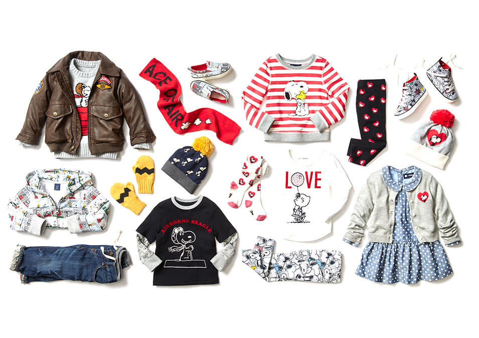 Peanuts for the Gap: This collection for kids and newborns are going to make the “bigger kids” (aka adults) quite jealous!