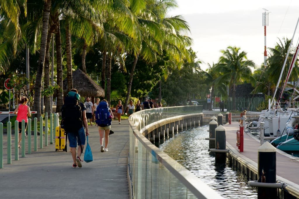 Le port de Papeete le 10 septembre 2021. - SULIANE FAVENNEC / AFP