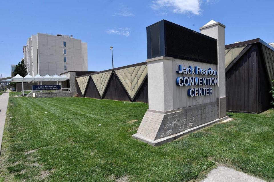 Exterior of the Jack Reardon Convention Center in downtown Kansas City, Kansas.