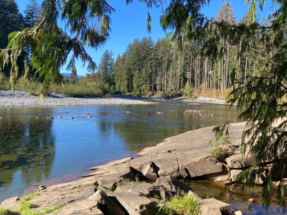 The Nanaimo River courses through Nanaimo Provincial Park.