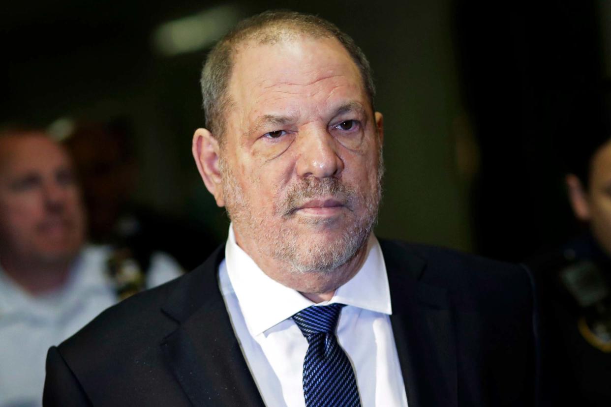 Sex assault charges: movie mogul Harvey Weinstein: AP