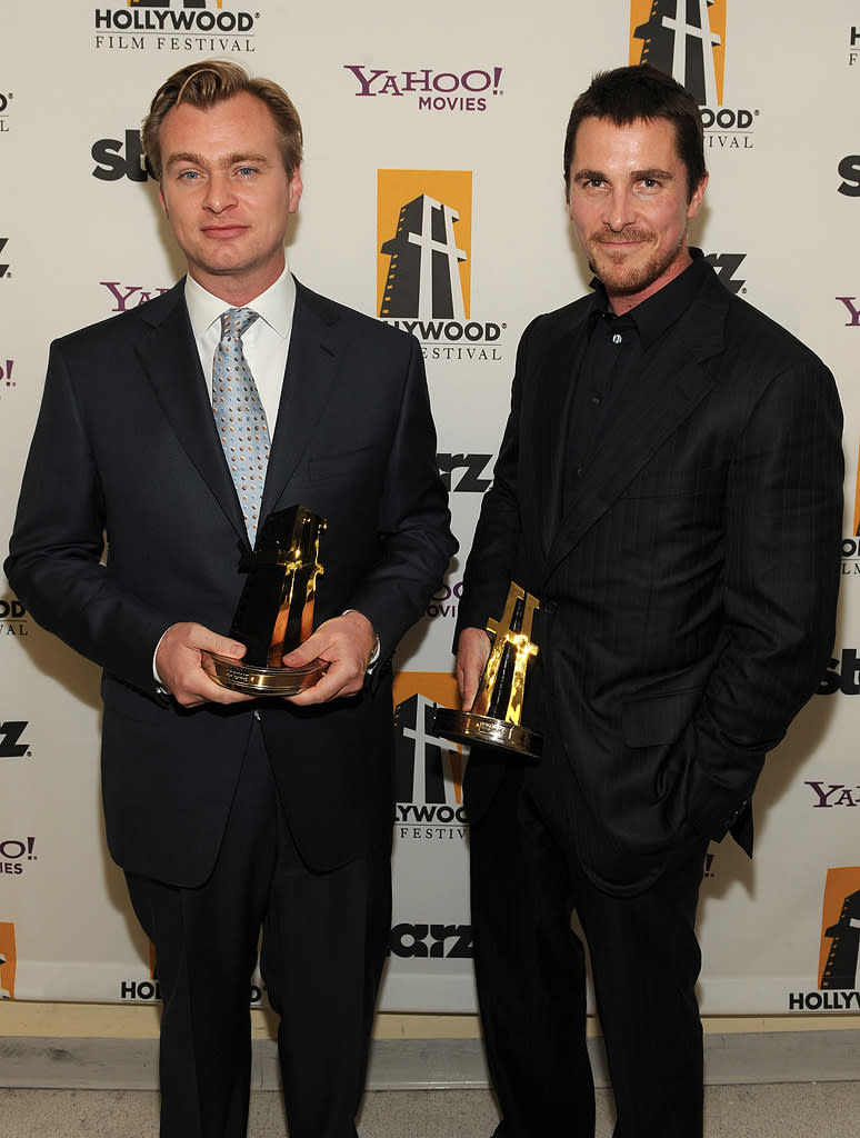 Hollywood Film Festival Awards Gala 2008 Christopher Nolan Christian Bale