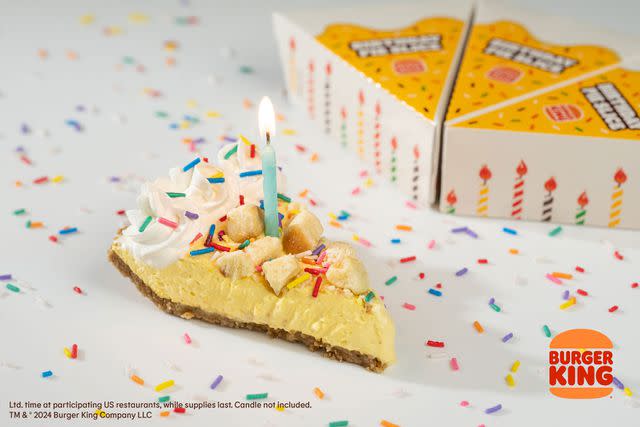 <p>Burger King</p> Burger King Birthday Pie Slice