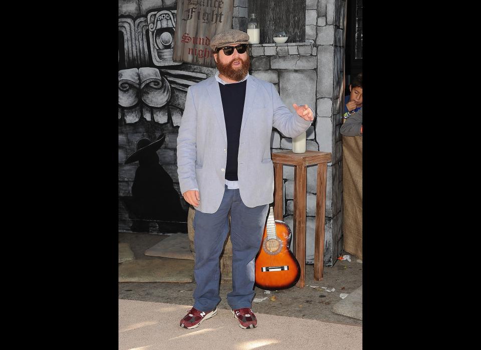 Zach Galifianakis attends the 'Puss In Boots' Los Angeles Premiere at Regency Village Theatre on October 23, 2011 in Westwood, California.  (Photo by Jason Merritt/Getty Images)