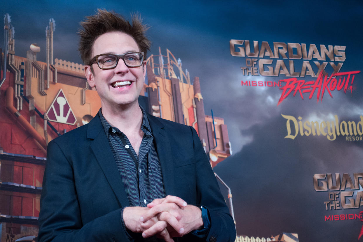 ANAHEIM, CA - MAY 25, 2017: In this handout photo provided by Disney Resorts, director James Gunn attends the grand opening of Guardians of The Galaxy - Mission: BREAKOUT! attraction on May 25, 2017 at Disneys California Adventure in Disneyland in Anaheim, California. (Photo by Richard Harbaugh/Disneyland Resort via Getty Images)