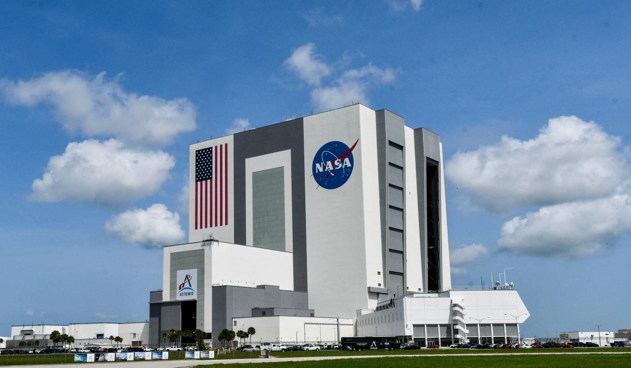 The Rocco A. Petrone Launch Control Center is next to the Vehicle Assembly Building at Kennedy Space Center, FL June 14, 2022. Mandatory Credit: Craig Bailey/FLORIDA TODAY via USA TODAY NETWORK