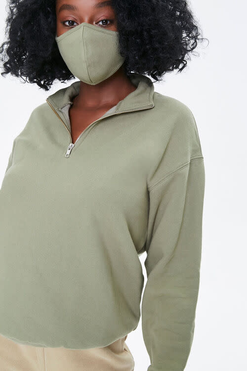 Half-Zip Pullover & Face Mask Set