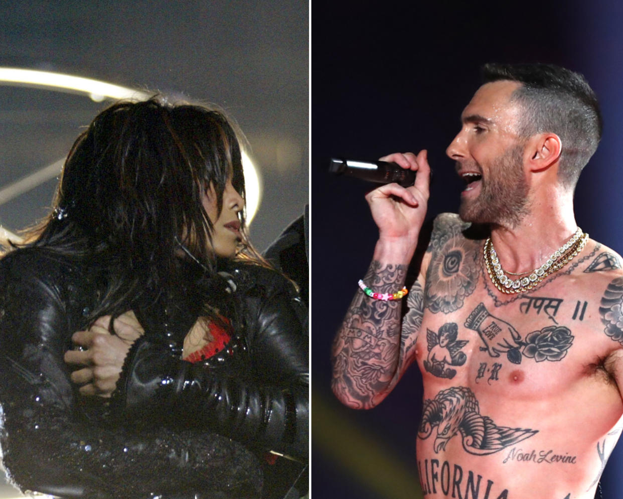 2004 legte Janet Jackson vor, 2019 zog aAdam Levine während seiner Super-Bowl-Performance nach. (Bild: Al Bello/Getty Images)±