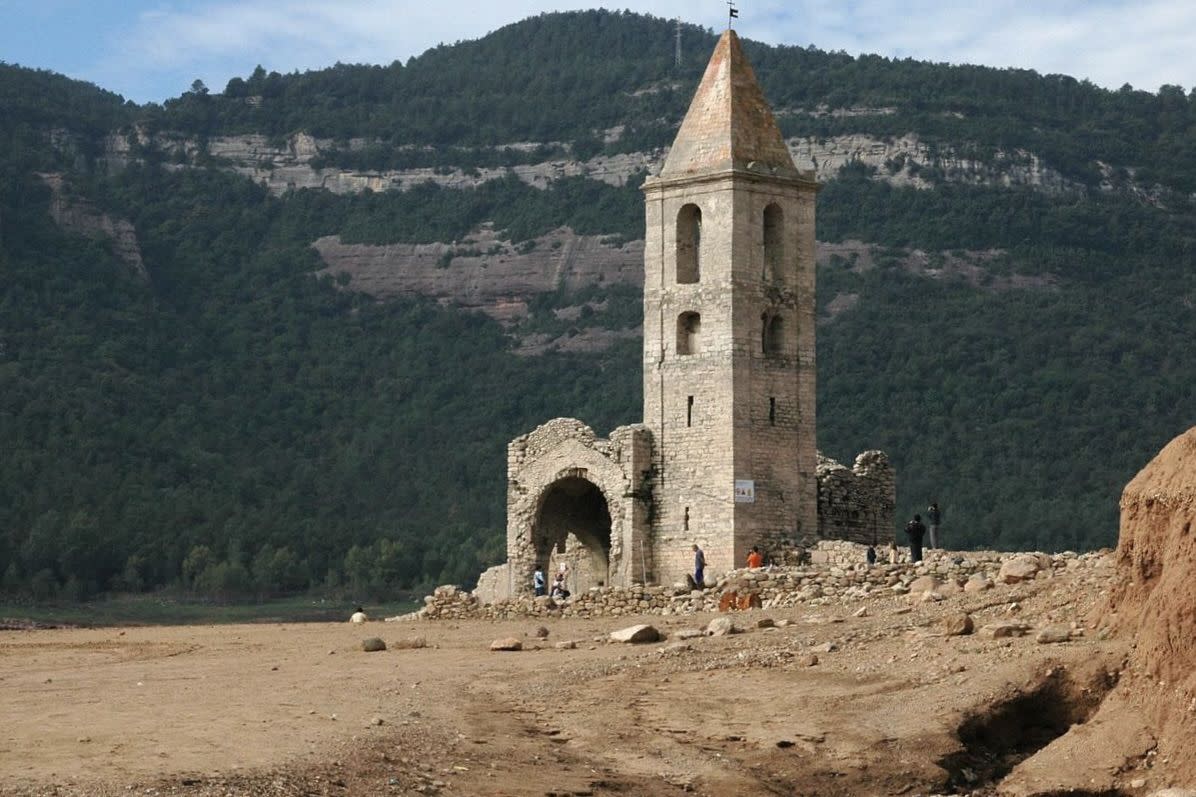 Ruins of an old church in Sant Romà.