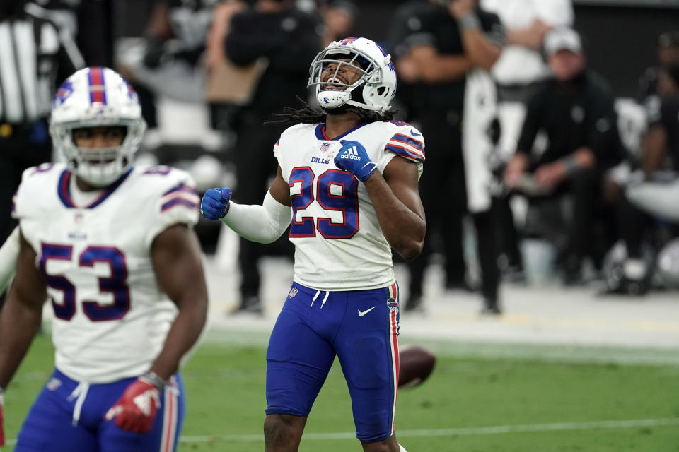 Bills CB Josh Norman feels fine after testing positive for COVID-19. (Kirby Lee-USA TODAY Sports)