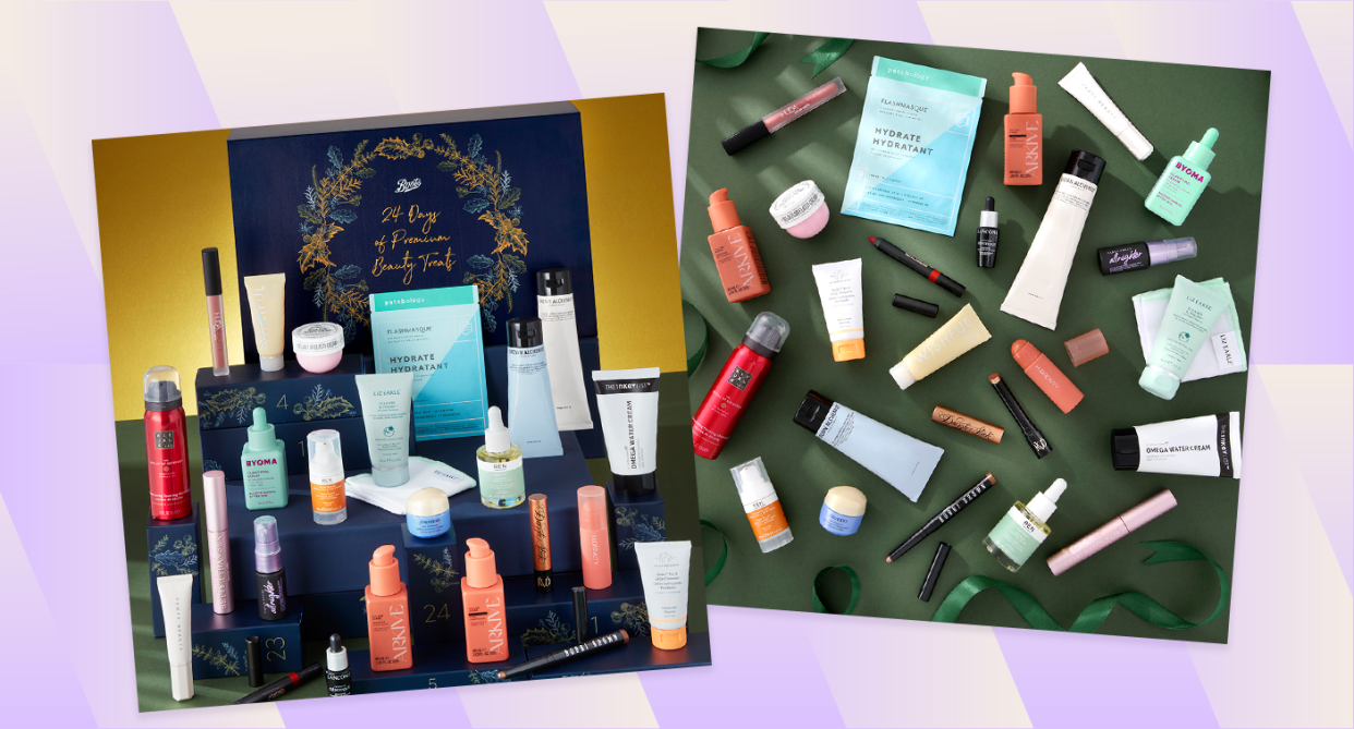 Boots' 24 Days of Premium Beauty Treats Christmas Advent Calendar is available now for less than £100. (Boots/Yahoo Life UK)