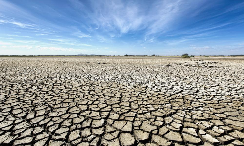 cracked earth, drought-stricken land