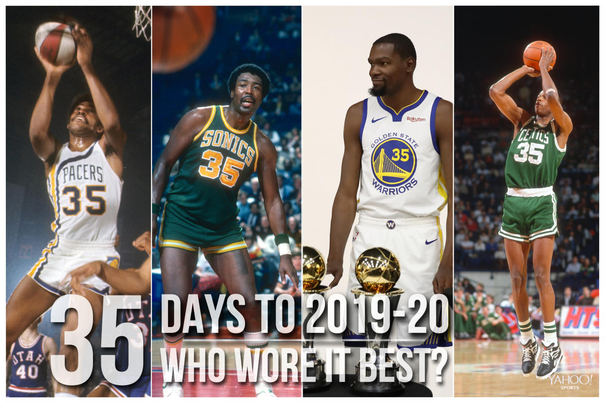 Which NBA player wore No. 35 best?