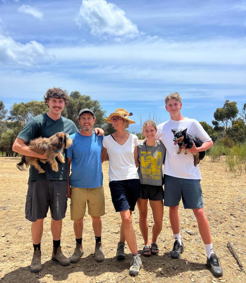 A picture of Johnny Furphy and his family back in Australia. Contributed photo/Richard Furphy