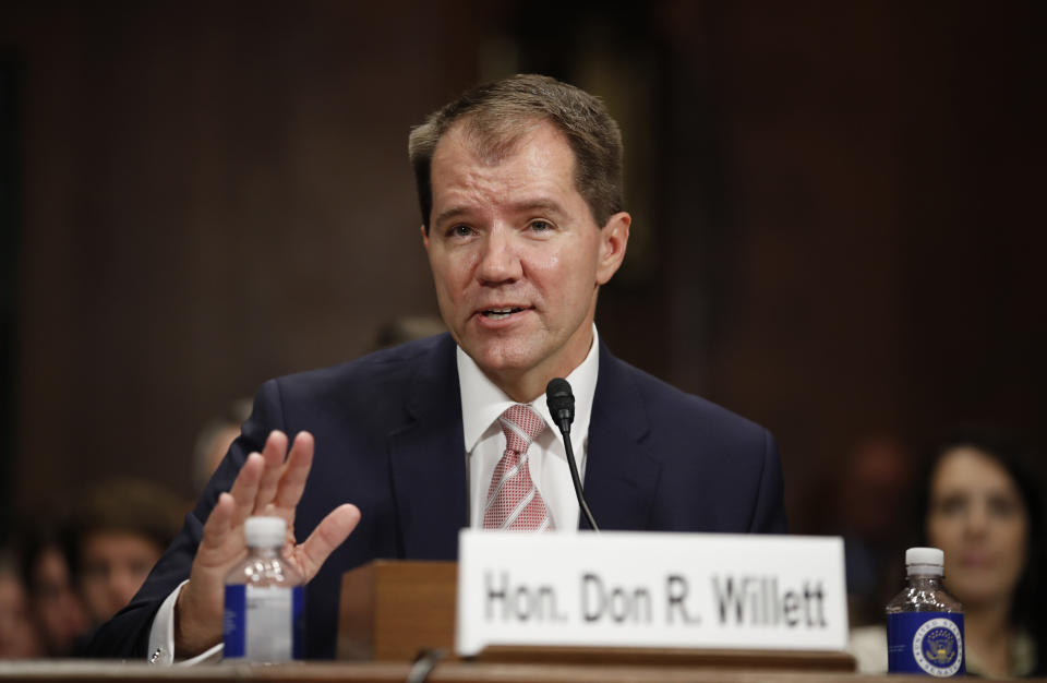 Don Willett has a track record of consistently ruling against same-sex marriage rights. For good measure, he went ahead and mocked a transgender student's participation in school sports too. (Photo: ASSOCIATED PRESS)