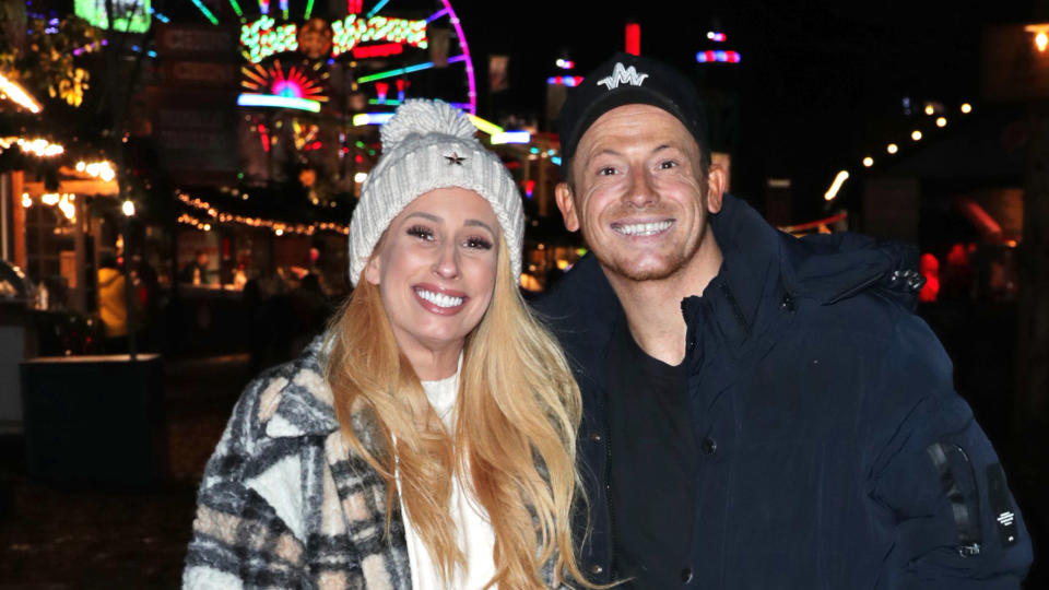 Stacey Solomon shared photos of herself and her children playing in the snow on Instagram. (Getty)