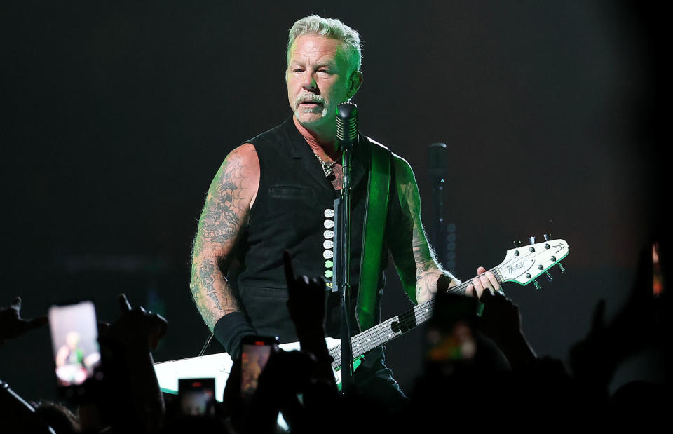 James Hetfield onstage. (Monica Schipper / Getty Images)