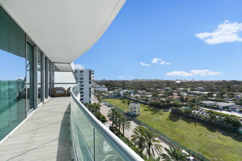 a building with a glass wall