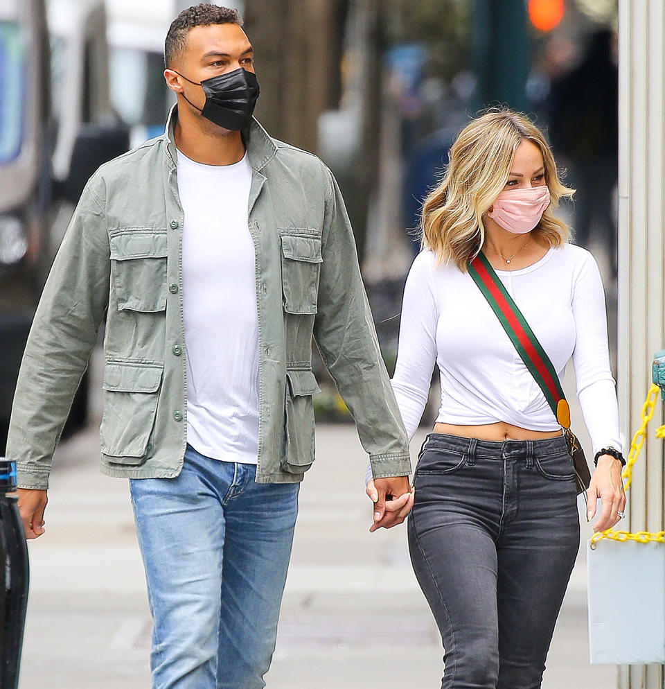 <p>Dale Moss and Clare Crawley are seen out in N.Y.C. on Wednesday holding hands as they go for a walk.</p>