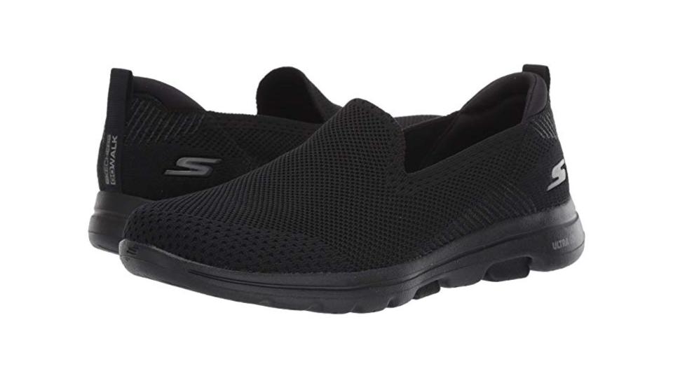 Along with its lace-free slip-on design, the GoWalk 5 style has a host of features built for comfort. (Photo: Zappos)