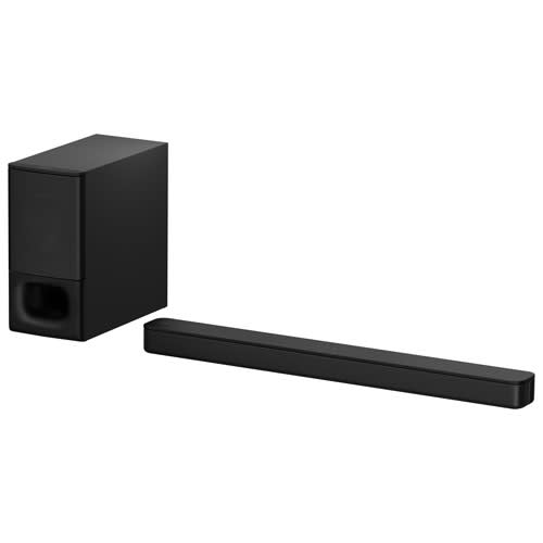 Sony HT-S350 Sound Bar with Wireless Subwoofer. Image via Best Buy.