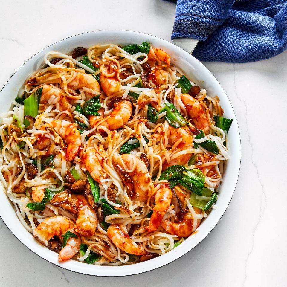 Saucy Shrimp and Noodle Stir-Fry