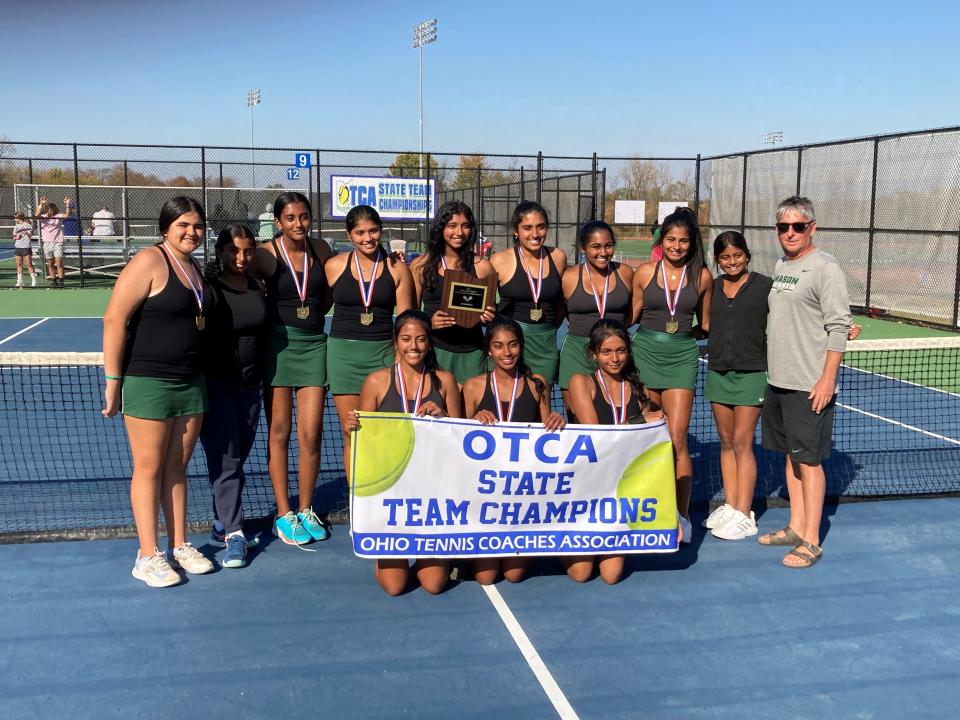 Mason won their sixth straight OTCA girls state title Sunday at St. Xavier.