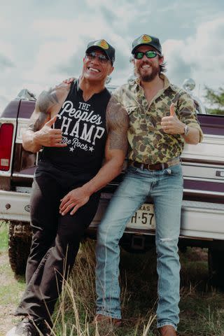 <p>Courtesy of Nashville Harbor Records, Ent.</p> Dwayne Johnson and Chris Janson