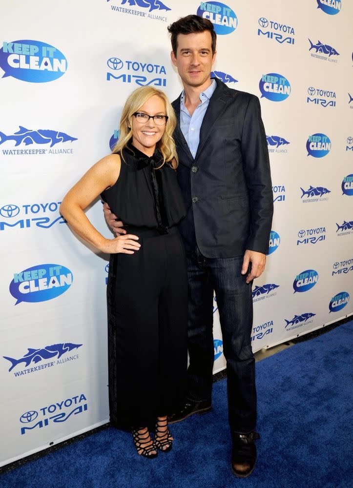 Rachael Harris and Christian Hebel