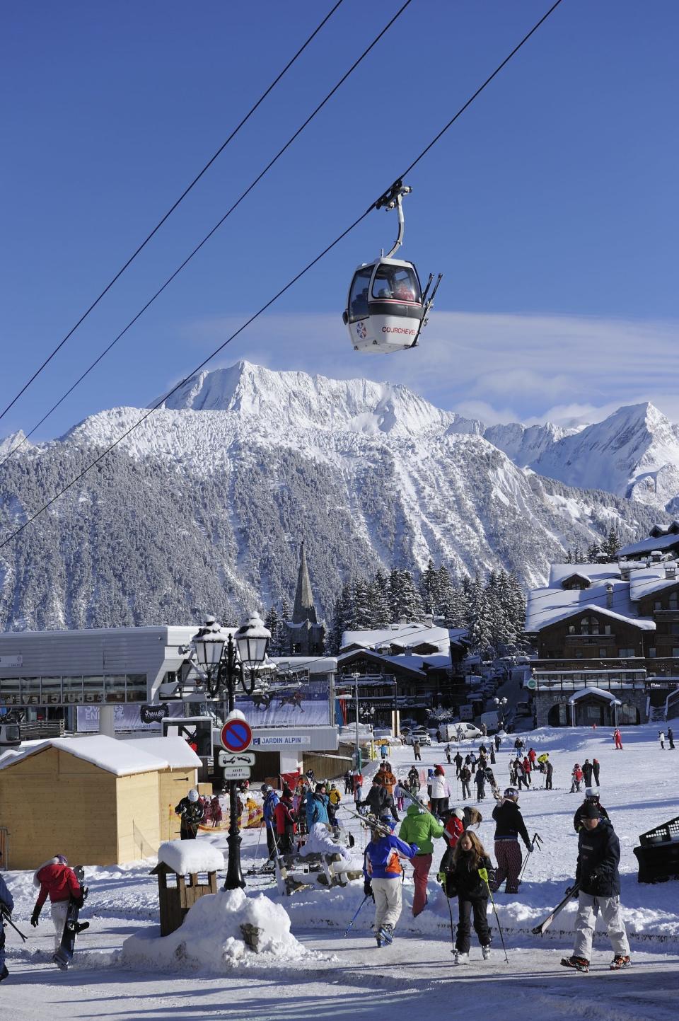 Visitors at Courchevel 1850.