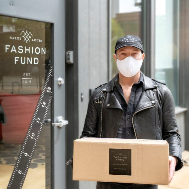 Saint Louis Fashion Fund Lab designer Michael Drummond, who spearheaded the Fund's mask initiative to provide 14,000 masks for healthcare and frontline workers.