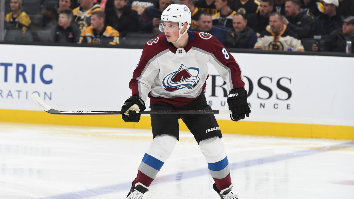 Colorado Avalanche star Cale Makar will return to the lineup Friday after an eight-game absence. (Steve Babineau/NHLI via Getty Images)