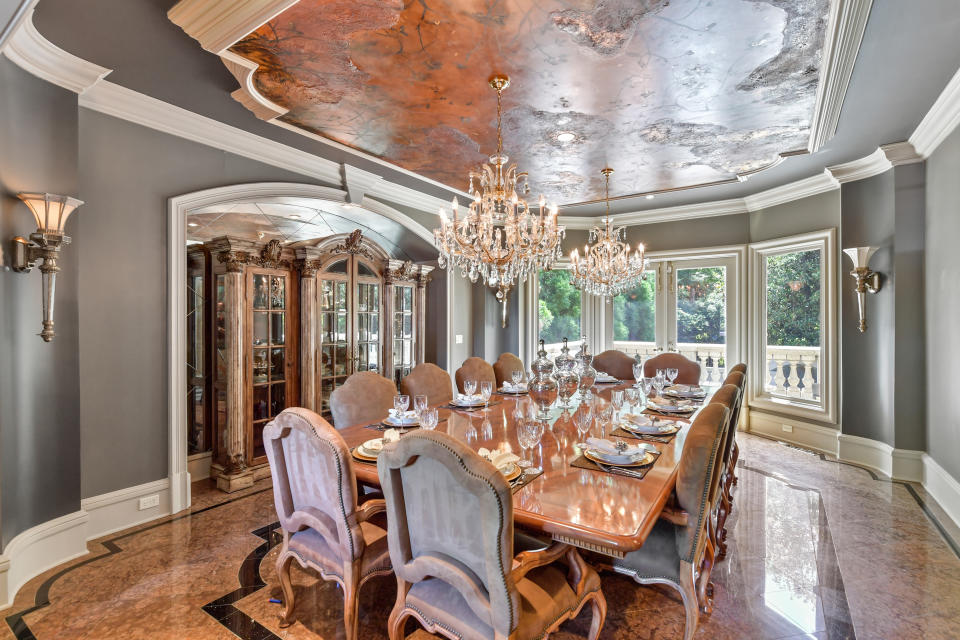 Formal events can be hosted in the dining room... (Photo credit: Josh Vick, HomeTour America)