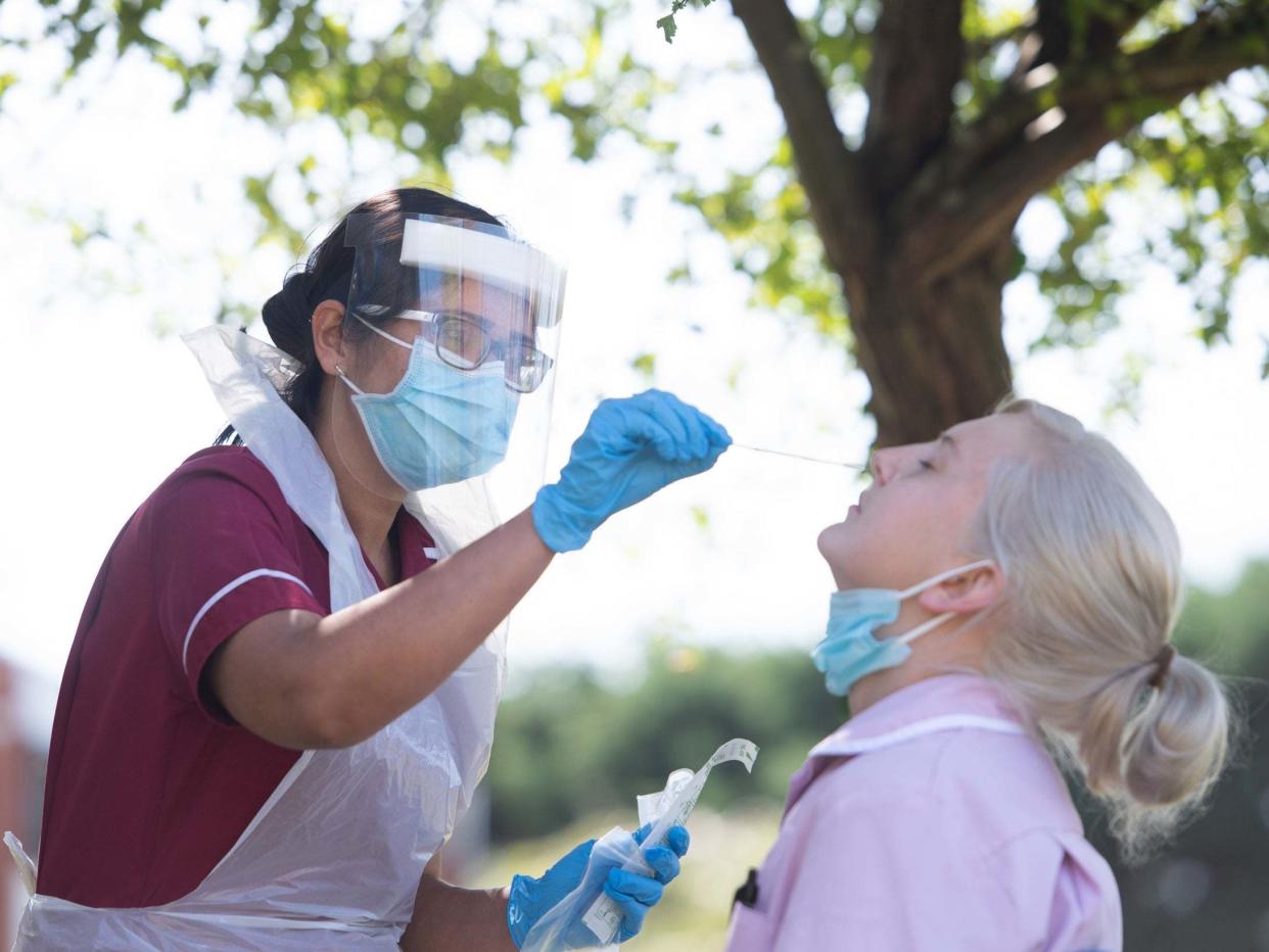 <p>File: Major European economies including France, Germany and the UK are seeing record spikes in coronavirus cases</p> (PA)