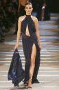<b>Alexandre Vauthier SS13 </b><br><br>This designer pushed the boundaries with models sporting navel cut-outs and thigh high-splits on the catwalk.<br><br>© Rex