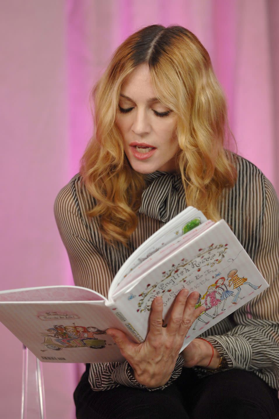 <p>Madonna has worked on 30 books—11 coffee table books, 12 chapter books, and seven picture books for kids. In terms of her writing career, the Grammy and Academy Award winner is probably best known for her <em>English Roses</em> series, the first of which was published in 2003. </p><p>The books follow the friendship of five girls, and the ups and downs that come with it, and are named after group of friends Madonna's daughter plays with at school, she told <em><a href="https://www.publishersweekly.com/pw/by-topic/authors/interviews/article/33935-mum-s-the-word-pw-talks-with-madonna.html" rel="nofollow noopener" target="_blank" data-ylk="slk:Publishers Weekly" class="link ">Publishers Weekly</a></em>. The idea for the series was planted by the Queen of Pop's Kabbalah teacher, who suggested she write children's books to "share the wisdom you've gained as an adult." The first book in the series debuted at number one on the <em><a href="https://sanoma.com/release/madonnas-book-the-english-roses-debuts-at-no-1-on-the-new-york-times-childrens-best-seller-list/" rel="nofollow noopener" target="_blank" data-ylk="slk:New York Times" class="link ">New York Times</a></em> children's bestsellers list. <br></p><p><a class="link " href="https://www.amazon.com/English-Roses-Madonna/dp/0670036781?tag=syn-yahoo-20&ascsubtag=%5Bartid%7C2140.g.33987725%5Bsrc%7Cyahoo-us" rel="nofollow noopener" target="_blank" data-ylk="slk:Buy the Book">Buy the Book</a></p>