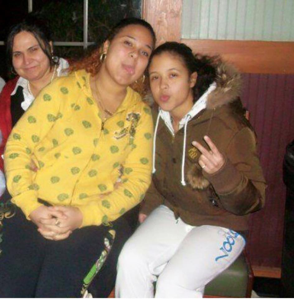 From left: Stephanie Matiyosus, Tiffany Andrade and Chantel 'Shy Shy' Matiyosus. Chantel was shot to death in Brockton on April 25, 2009.