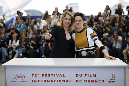 72nd Cannes Film Festival - Photocall for the film "Portrait of a Lady on Fire" (Portrait de la jeune fille en feu) in competition - Cannes, France, May 20, 2019. Cast members Noemie Merlant and Adele Haenel. REUTERS/Stephane Mahe