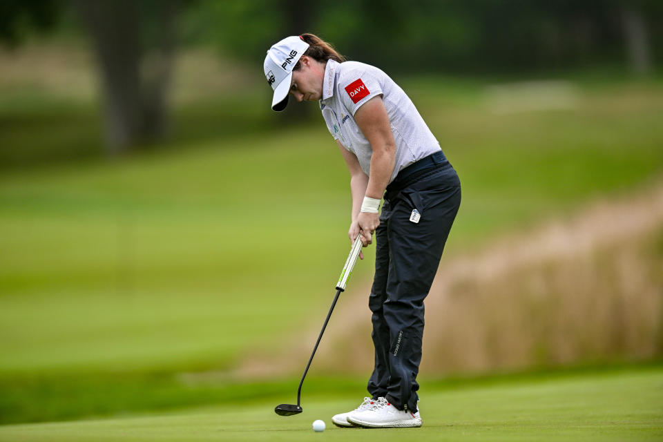 Leona Maguire lidera un major por primera vez en el KPMG Women's PGA