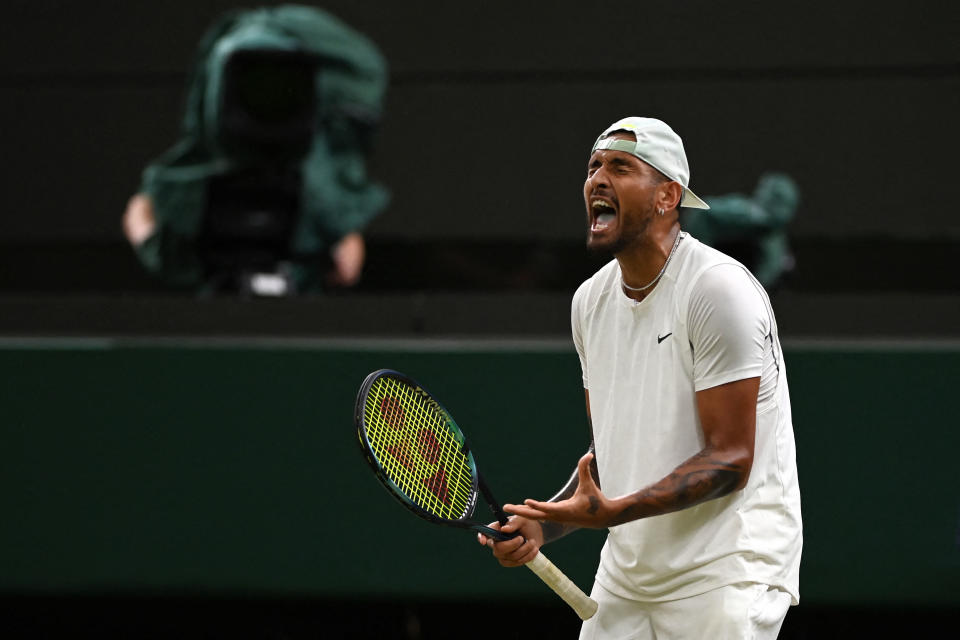 Nick Kyrgios at Wimbledon.