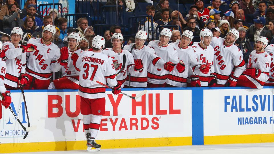 The Carolina Hurricanes might be playing their first outdoor game in franchise history. (Photo by Rob Marczynski/NHLI via Getty Images)