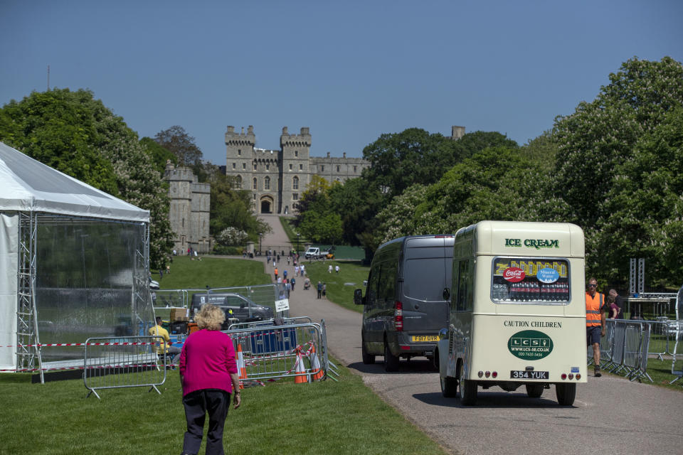 Preparations continue for the big day in Windsor this week. (PA)