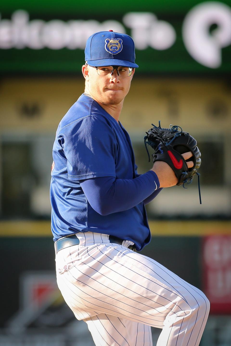 Iowa Cubs pitcher Jordan Wicks was a first-round pick by the Chicago Cubs in 2021.