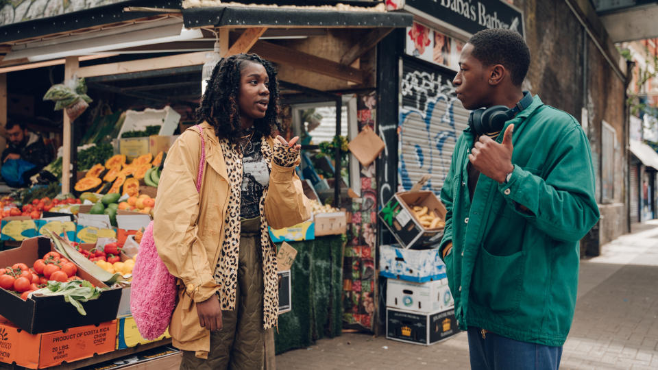 Vivian Oparah and David Jonsson in Rye Lane