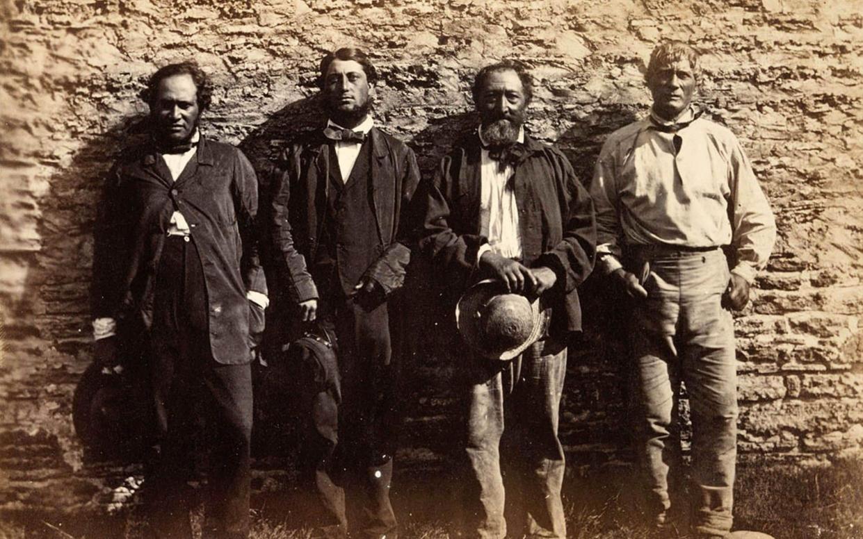 Pitcairn Islanders, circa 1861 – these men would be descendants of the Bounty mutineers