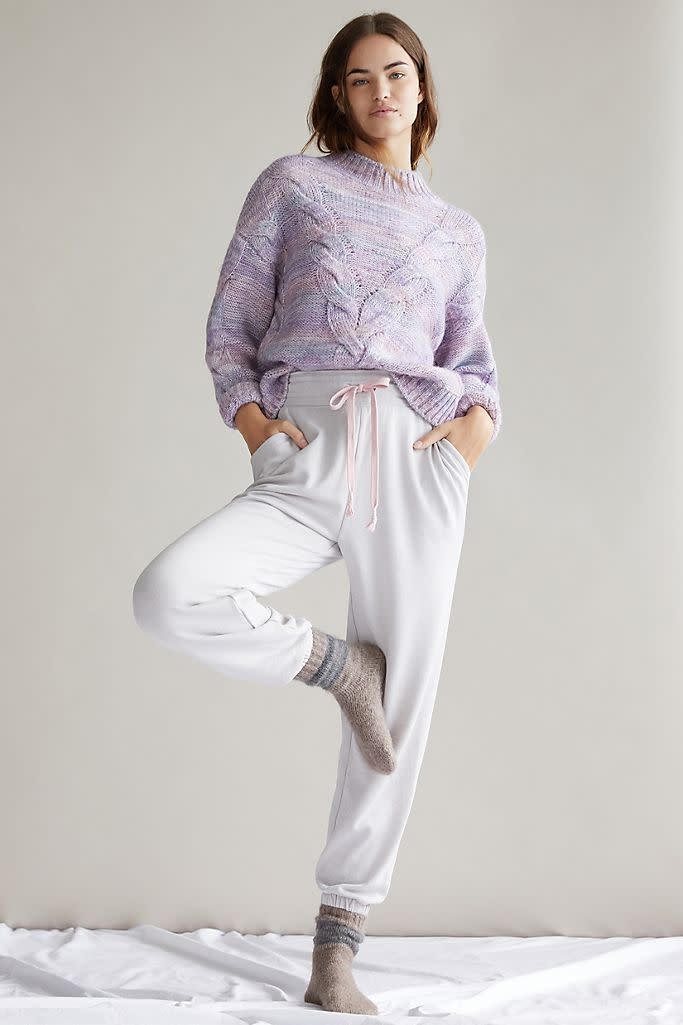 Camilla Knit Joggers. Image via Anthropologie.